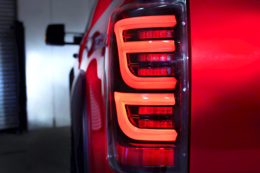 07-13 Toyota Tundra LUXX-Series LED Tail Lights Black-Red | AlphaRex