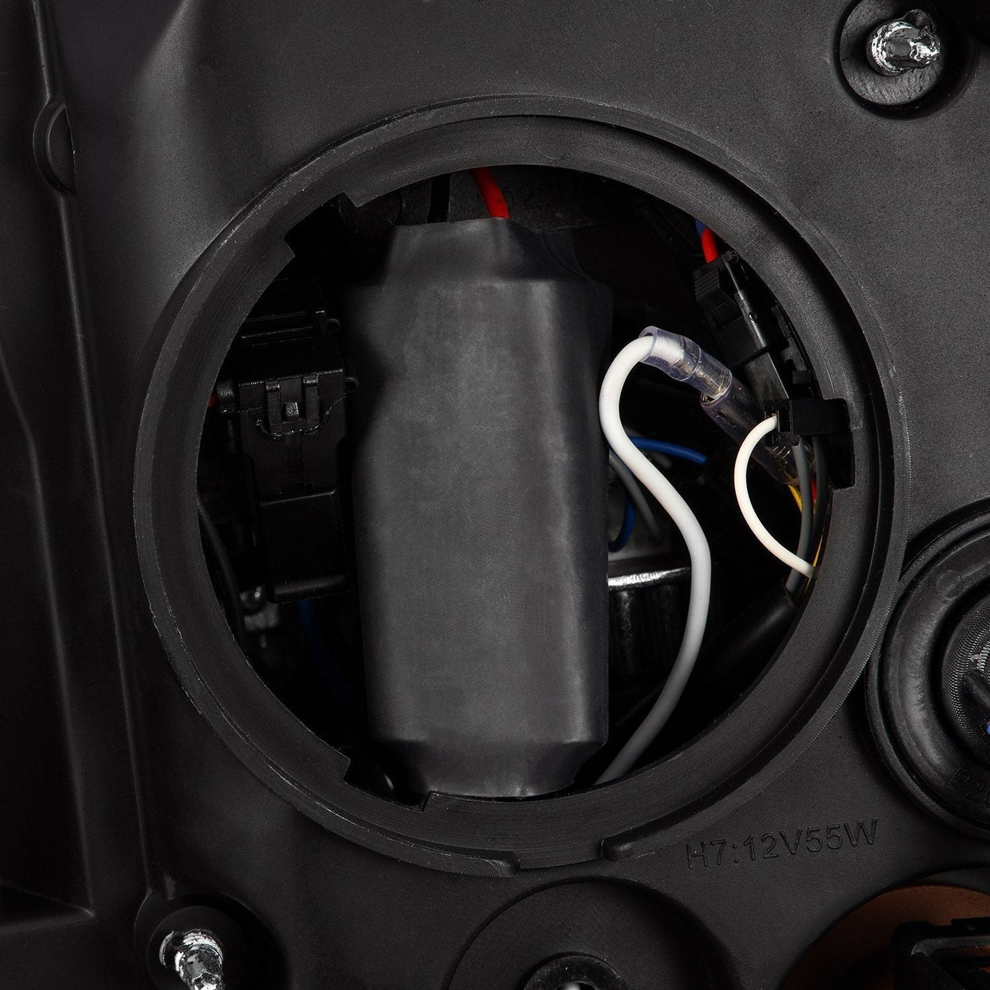 08-10 Ford Super Duty/Excursion PRO-Series Halogen Projector Headlights Alpha-Black | AlphaRex