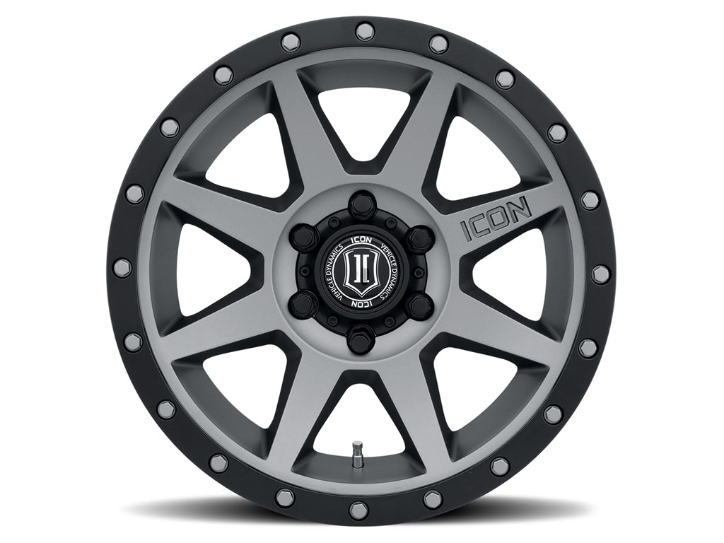 Rebound 18 X 9 / 6 X 135 / 6MM / 5.25 Inch Back Space Titanium, ICON Alloys