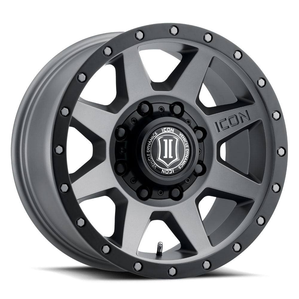 Rebound HD 18 X 9 / 8 X 170 6MM Offset 5.25 Inch Backspace Titanium, ICON Alloys