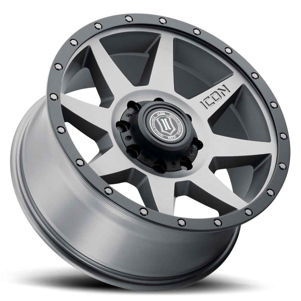 Rebound 20 X 9 / 8 X 170 6MM Offset 5.25 Inch Backspace Titanium, ICON Alloys