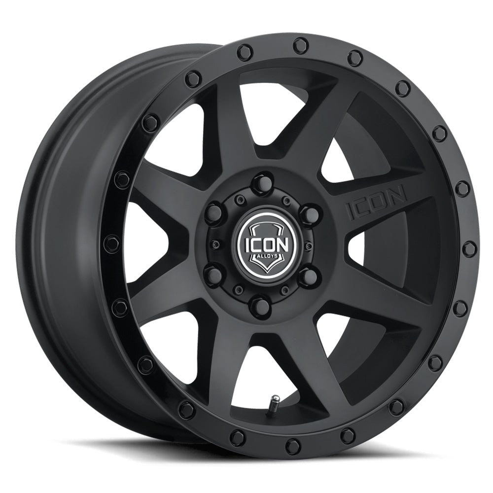 Rebound 20 X 9 / 6 X 5.5 0MM Offset 5 Inch Back Space Double Black, ICON Alloys