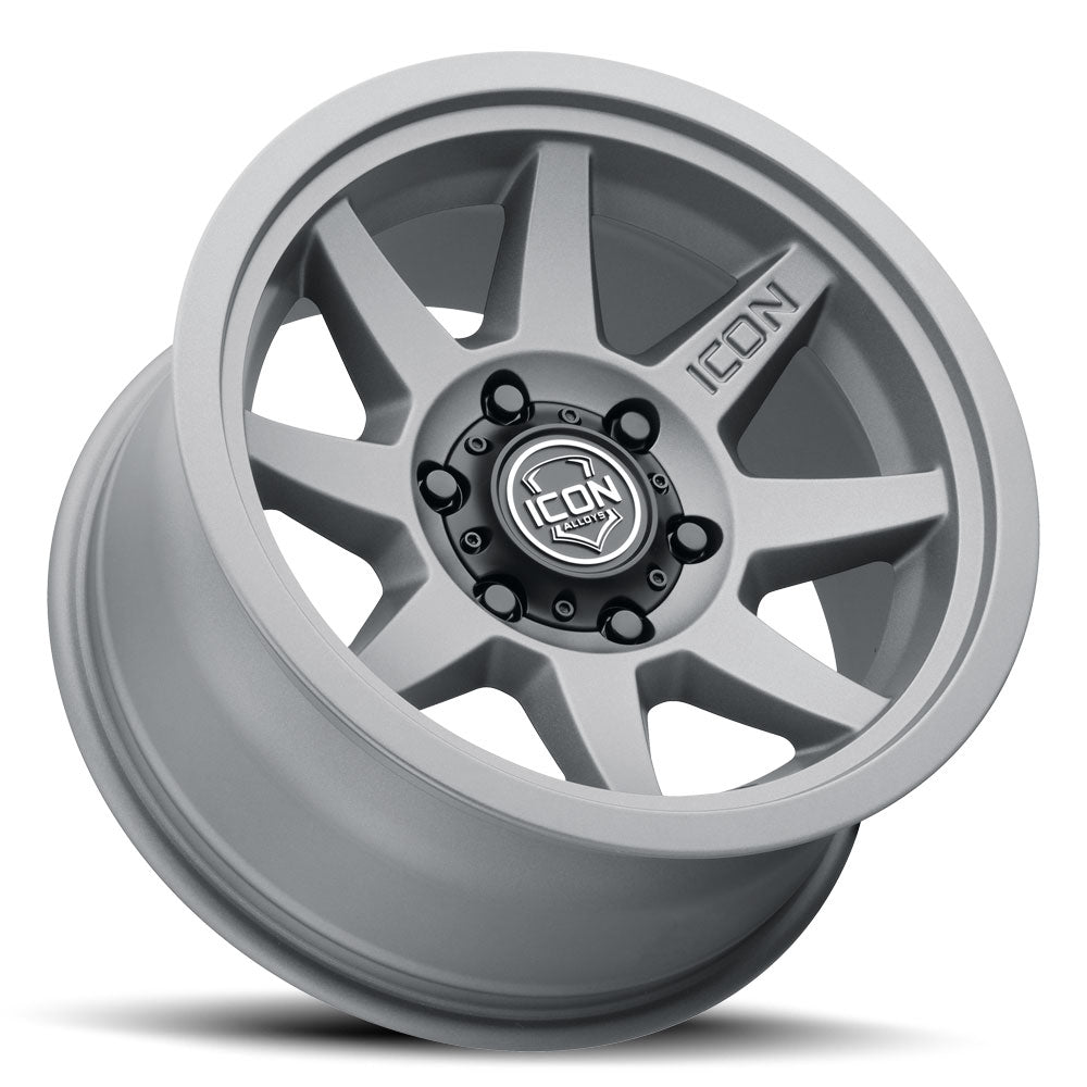 Rebound Six 17 X 8.5 / 6 X 135 / 6MM / 5 Inch Back Space Charcoal, ICON Alloys