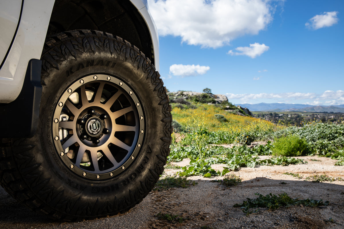 Compression 17 X 8.5 / 6 X 5.5 / 0MM / 4.75 Inch Back Space Bronze, ICON Alloys