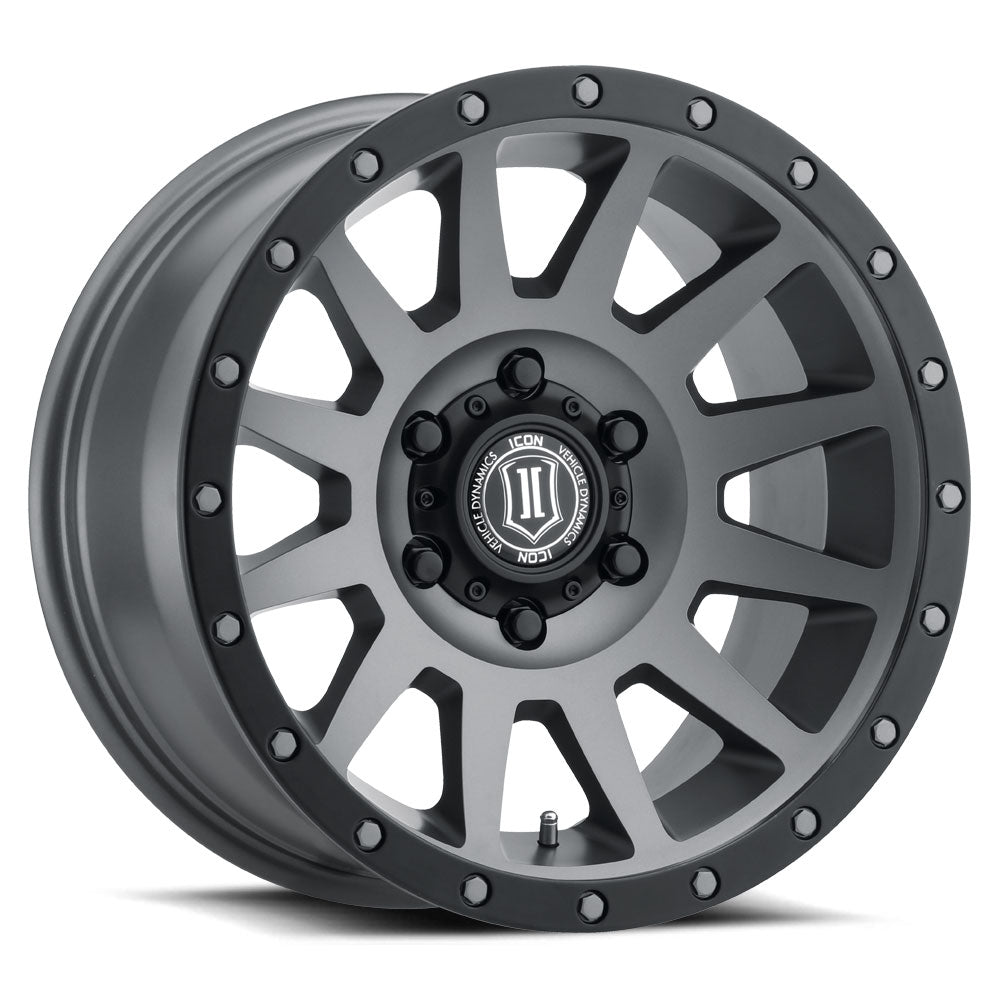 Compression 18 X 9 / 5 X 5 / -12MM / 4.5 Inch Back Space Titanium, ICON Alloys