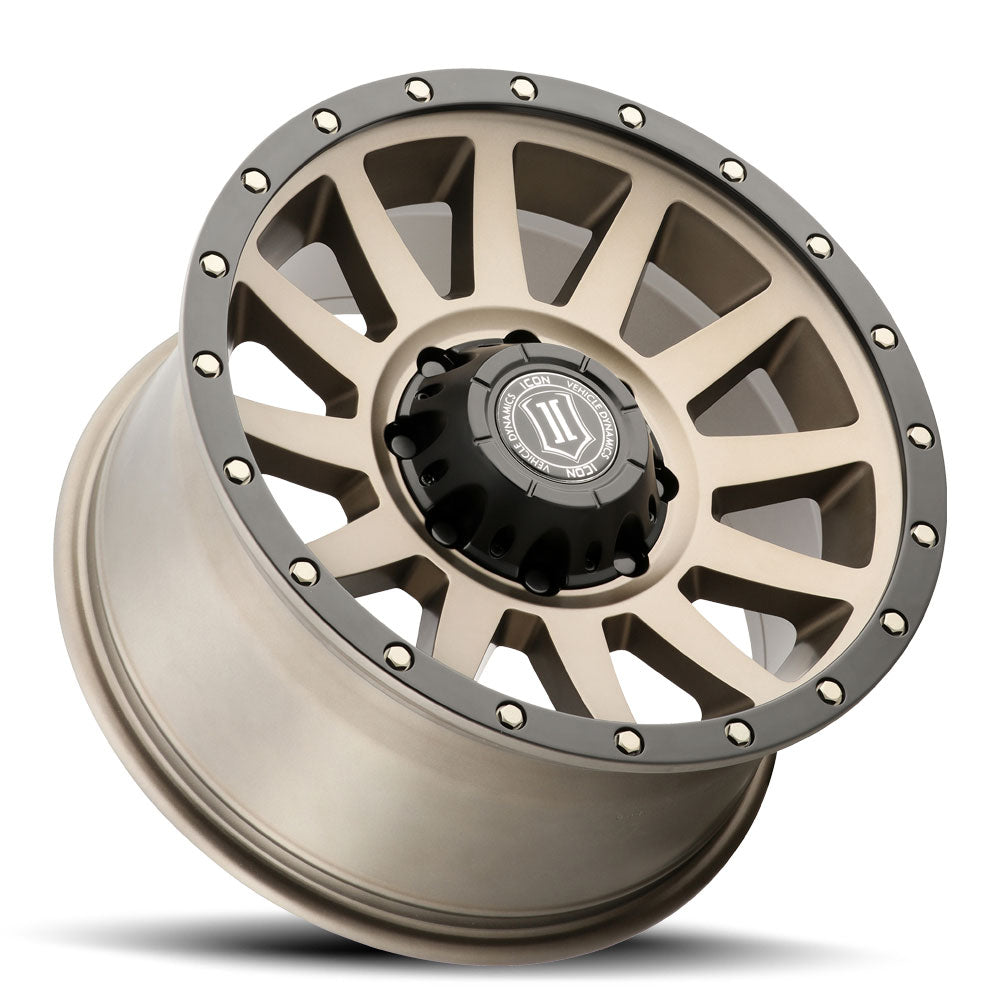 Compression HD 18 X 9 / 8 X 170 6MM Offset 5.25 Inch Backspace Bronze, ICON Alloys