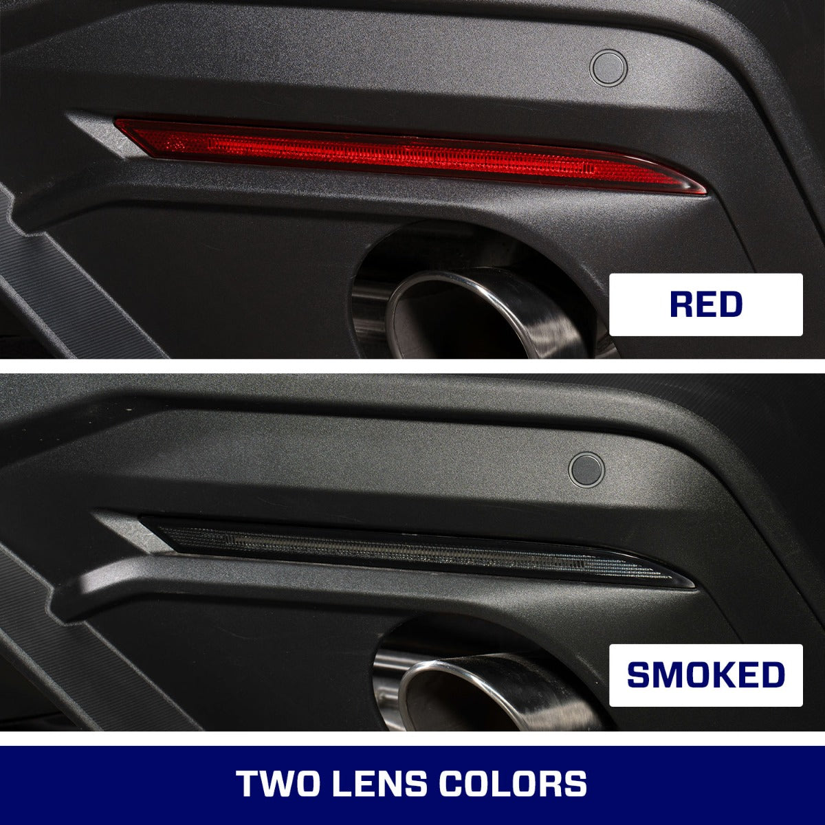 2024+ Mustang LED Rear Reflector Smoked (pair)
