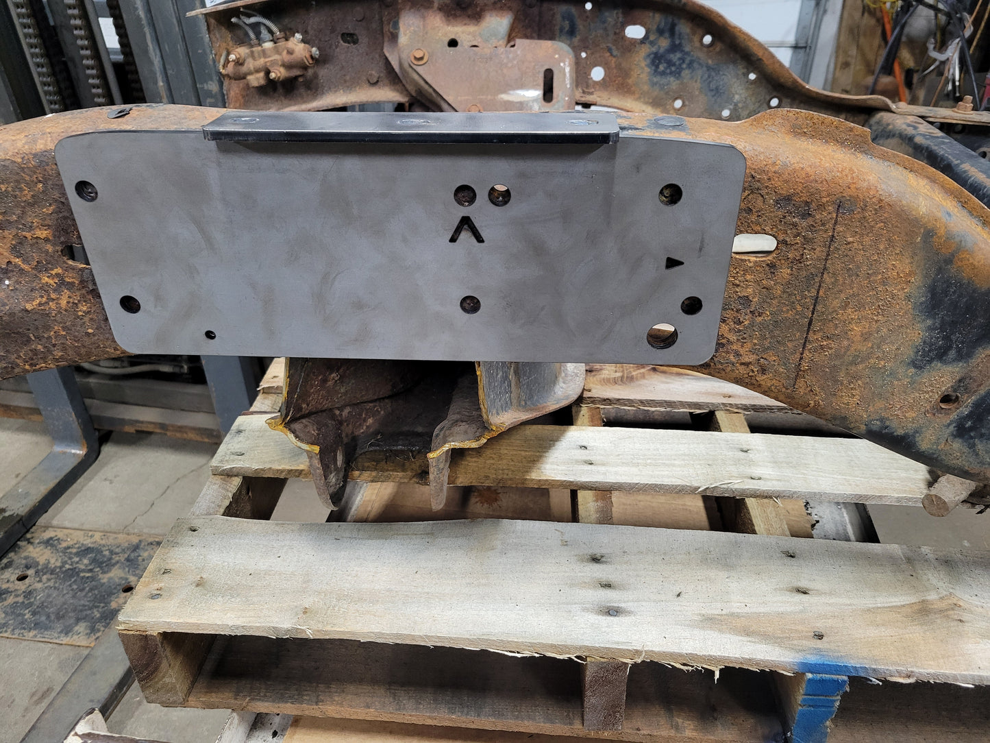 1st Gen Dodge Ram Cummins 4X4 Conversion Engine Crossmember Drill Template Ramcharger