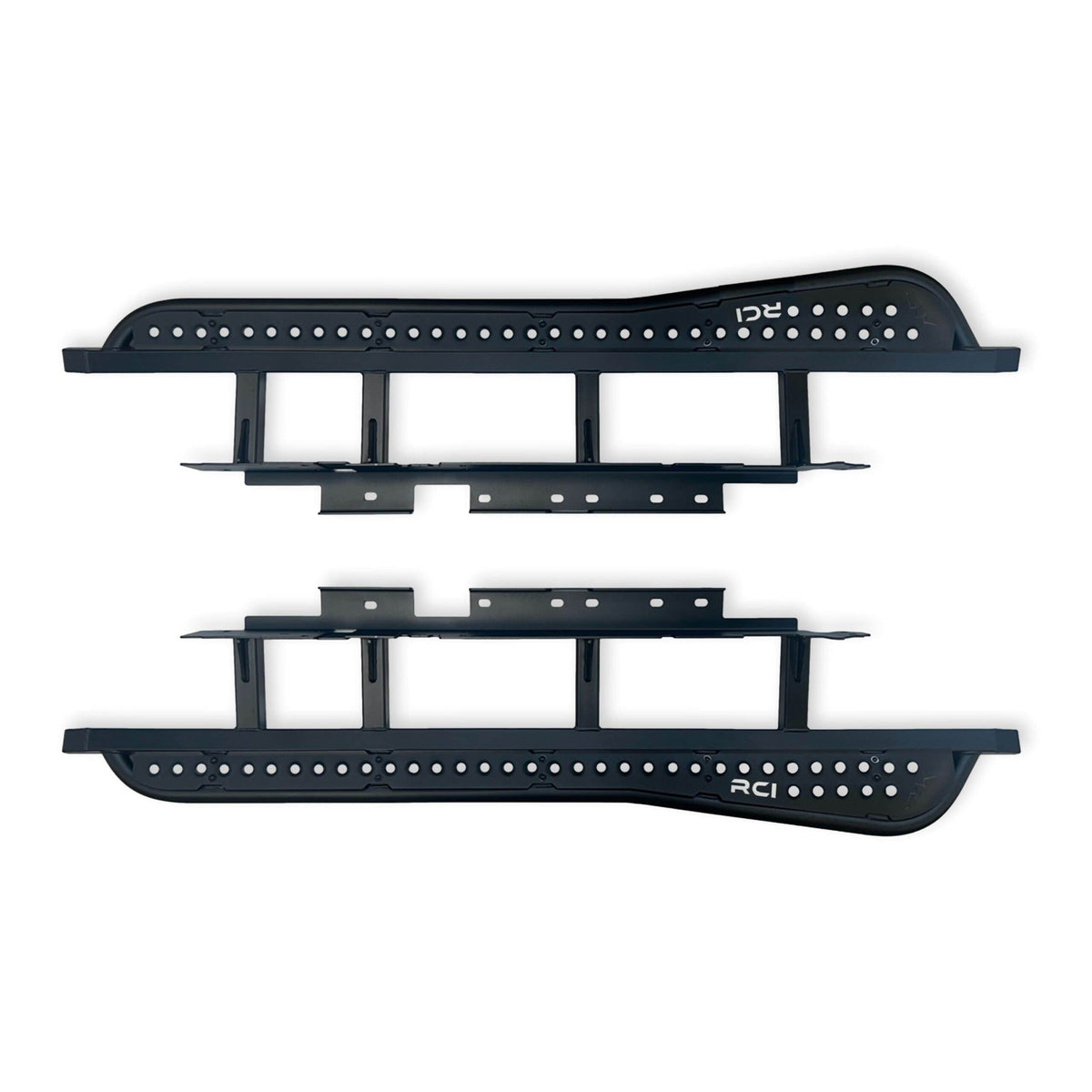 Rock Sliders | 24-Present Tacoma - 20 degree slider with top tread plate, satin black powdercoat