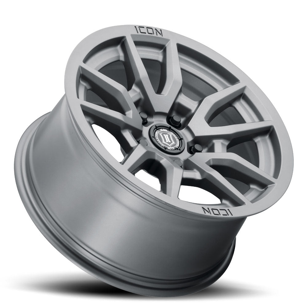 Vector 5 17 X 8.5 / 5 X 150 / 25MM / 5.75 Inch Back Space Titanium, ICON Alloys