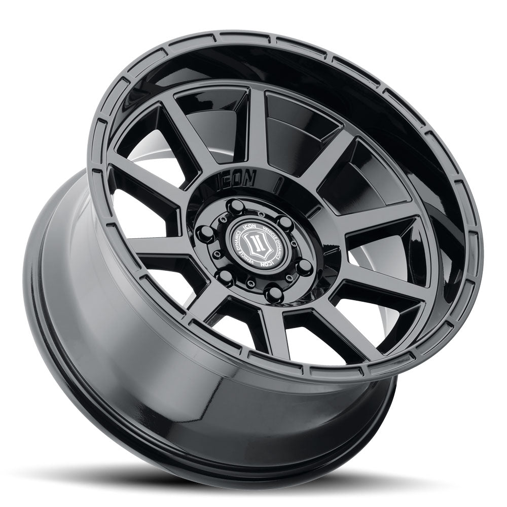 Recoil 20 X 10 / 6 X 135 / -24 MM / 4.5 Inch Back Space Gloss Black, ICON Alloys