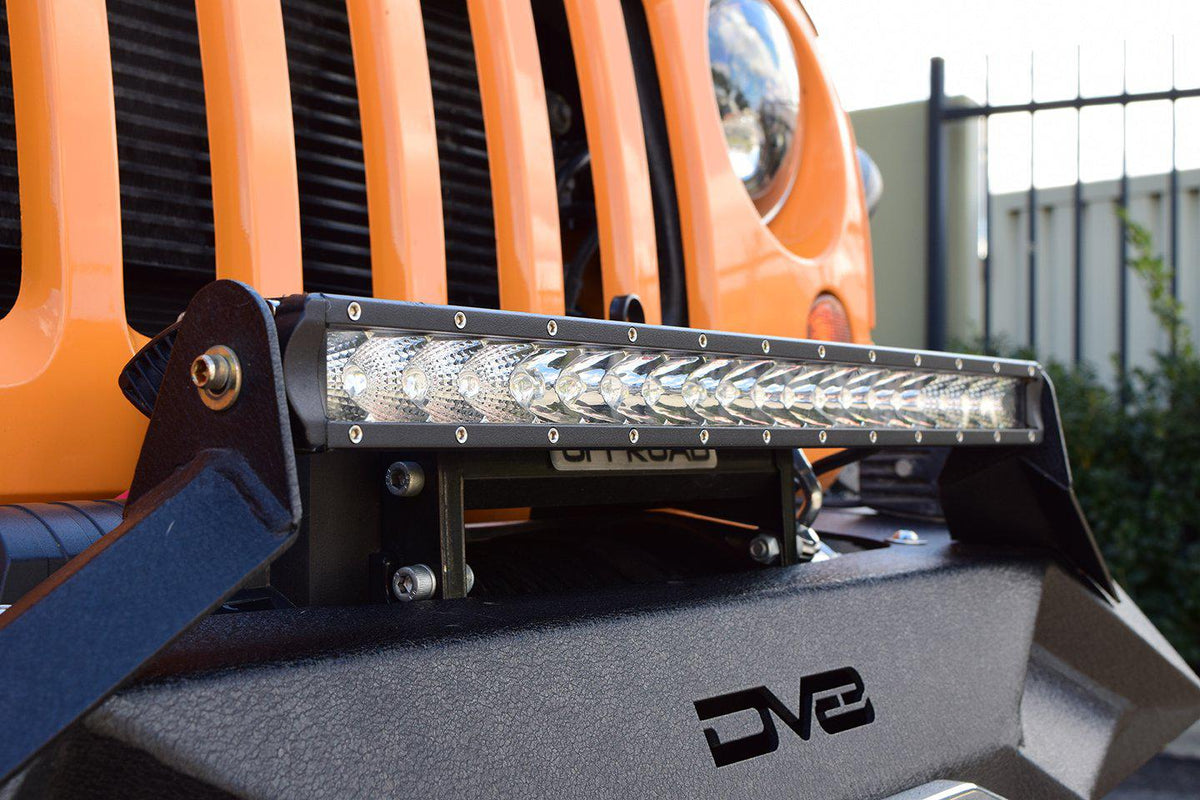 Single Row LED Light Bar With Chrome Face