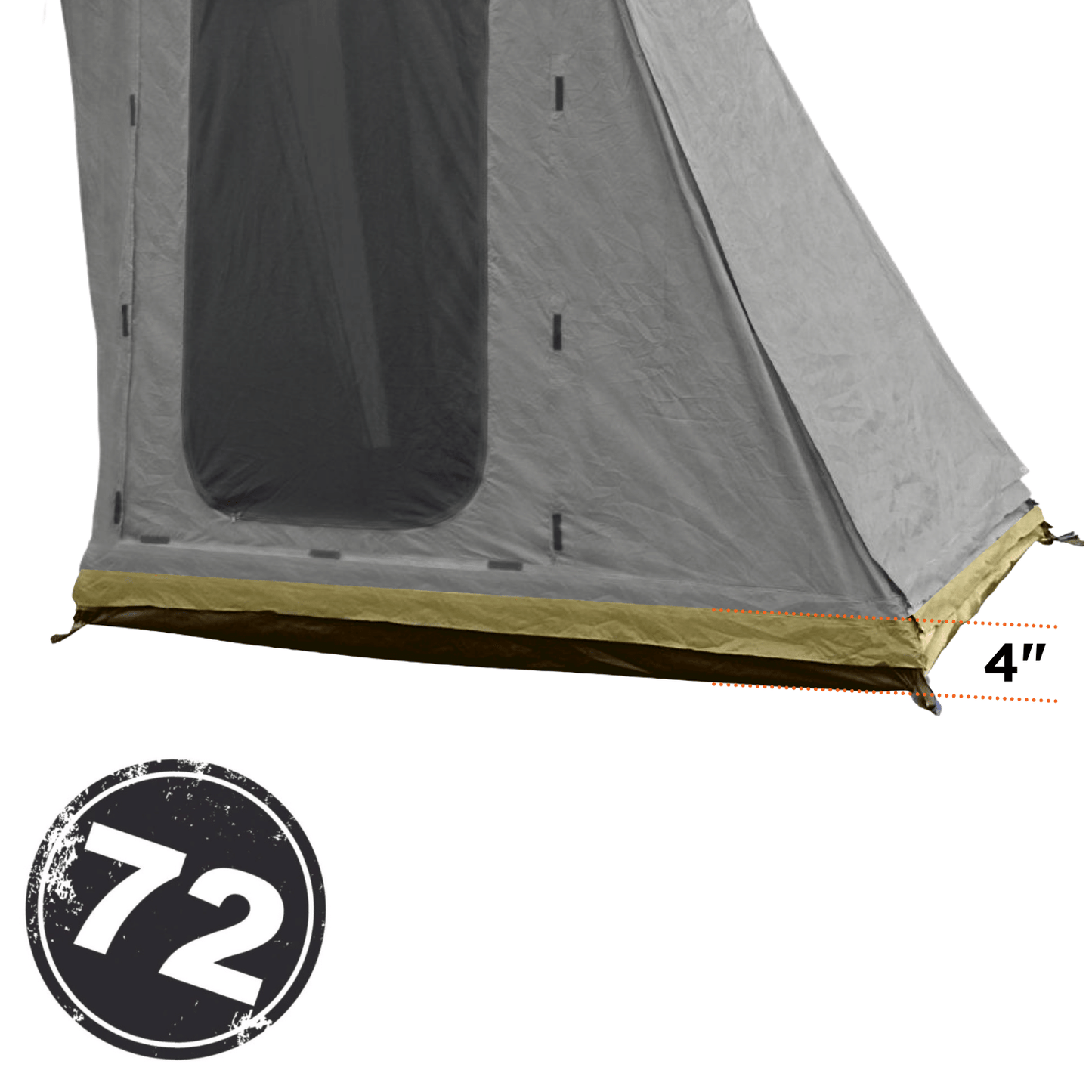 Annex Extension 4 Inch Breezeway 56 Olive