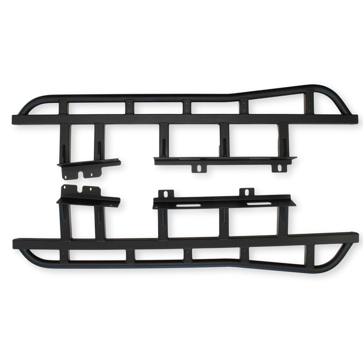 4 Door | Rock Sliders | 21-Present Bronco - 5 degree slider, satin black powdercoat