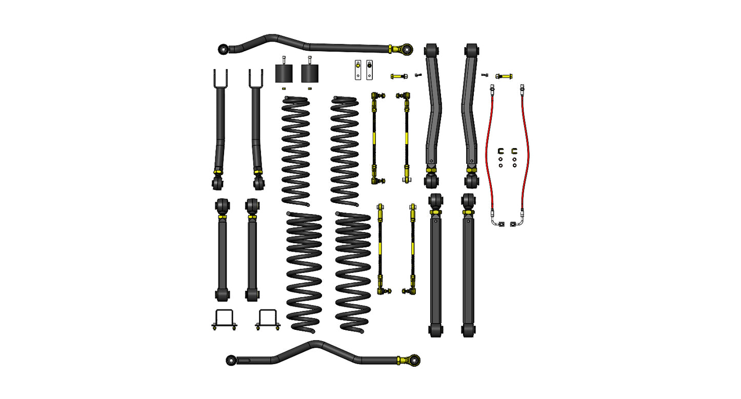 Jeep Gladiator Diesel 3.5 Inch Overland Plus Lift Kit 2020+ JT Clayton Off Road