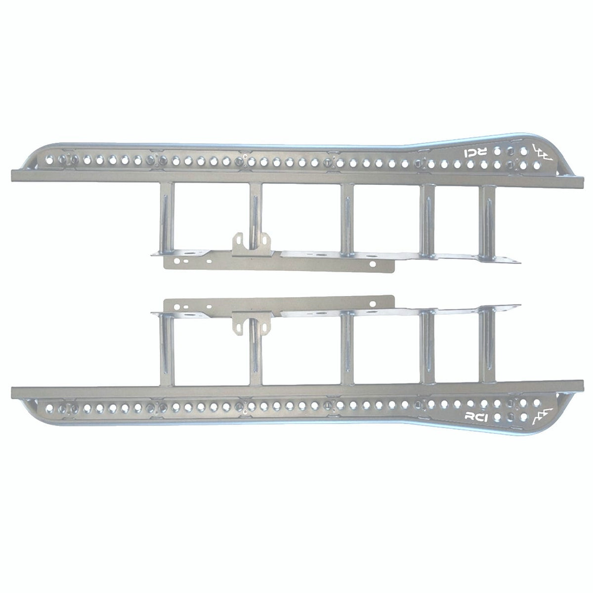 SuperCrew | Rock Sliders | 19-Present F-150 - Long Bed (6.5ft) - with tread plate, raw finish