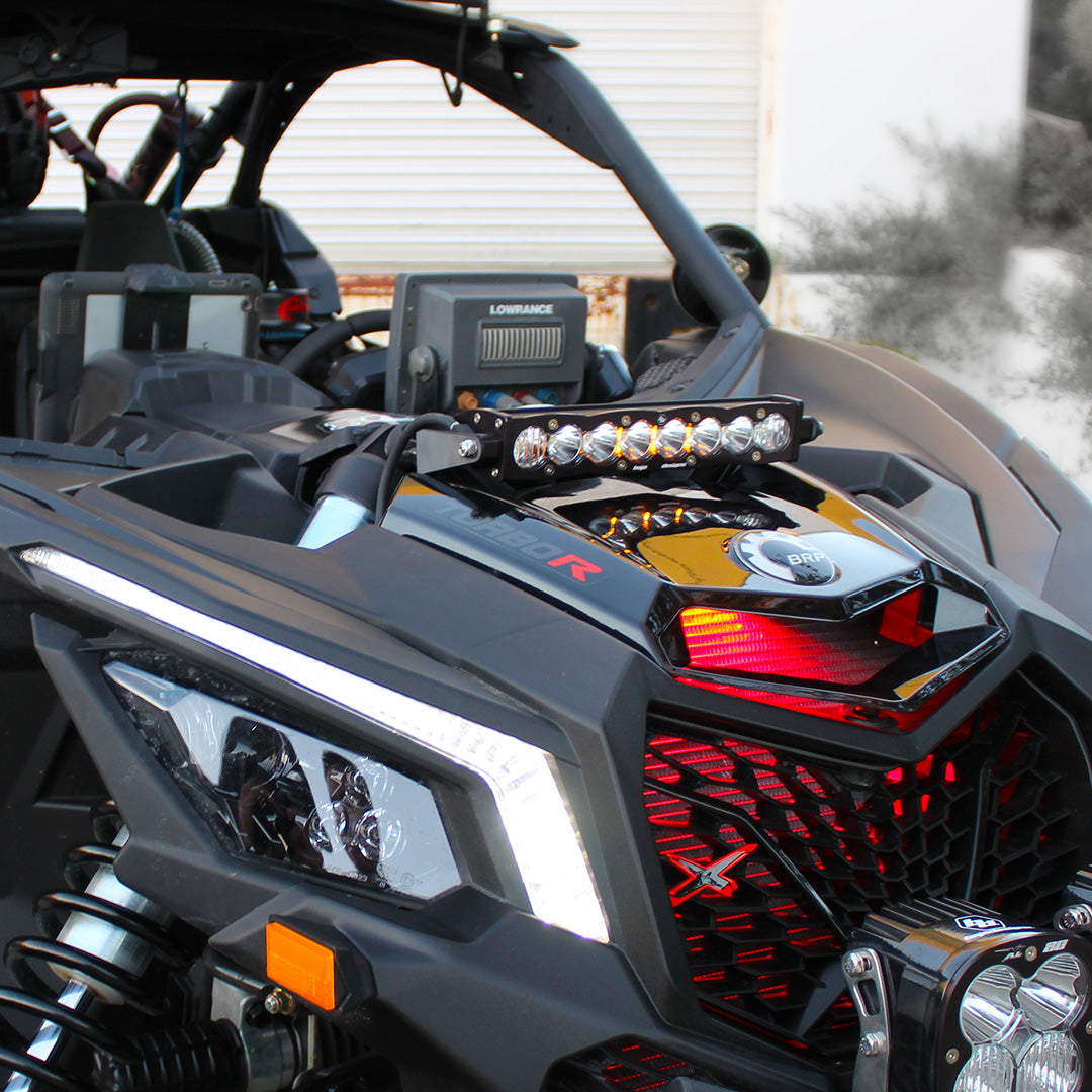 S8 10 Inch Shock Mount Kit - '17-21 Maverick X3 (Driving/Combo; Amber)