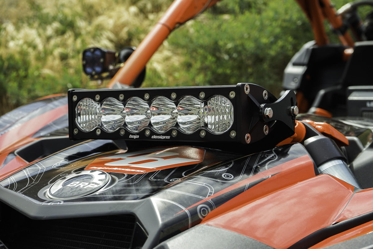 OnX6+ LED 10 Inch Shock Mount Kit - '17-21 Maverick X3 (Driving/Combo; Clear)