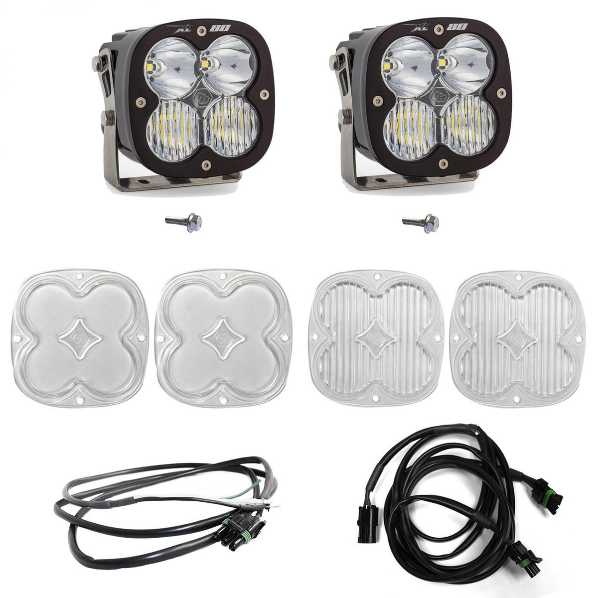 XL80 A-Pillar Kit - '21-22 Bronco (Driving/Combo; Clear; Upfitter Wiring)