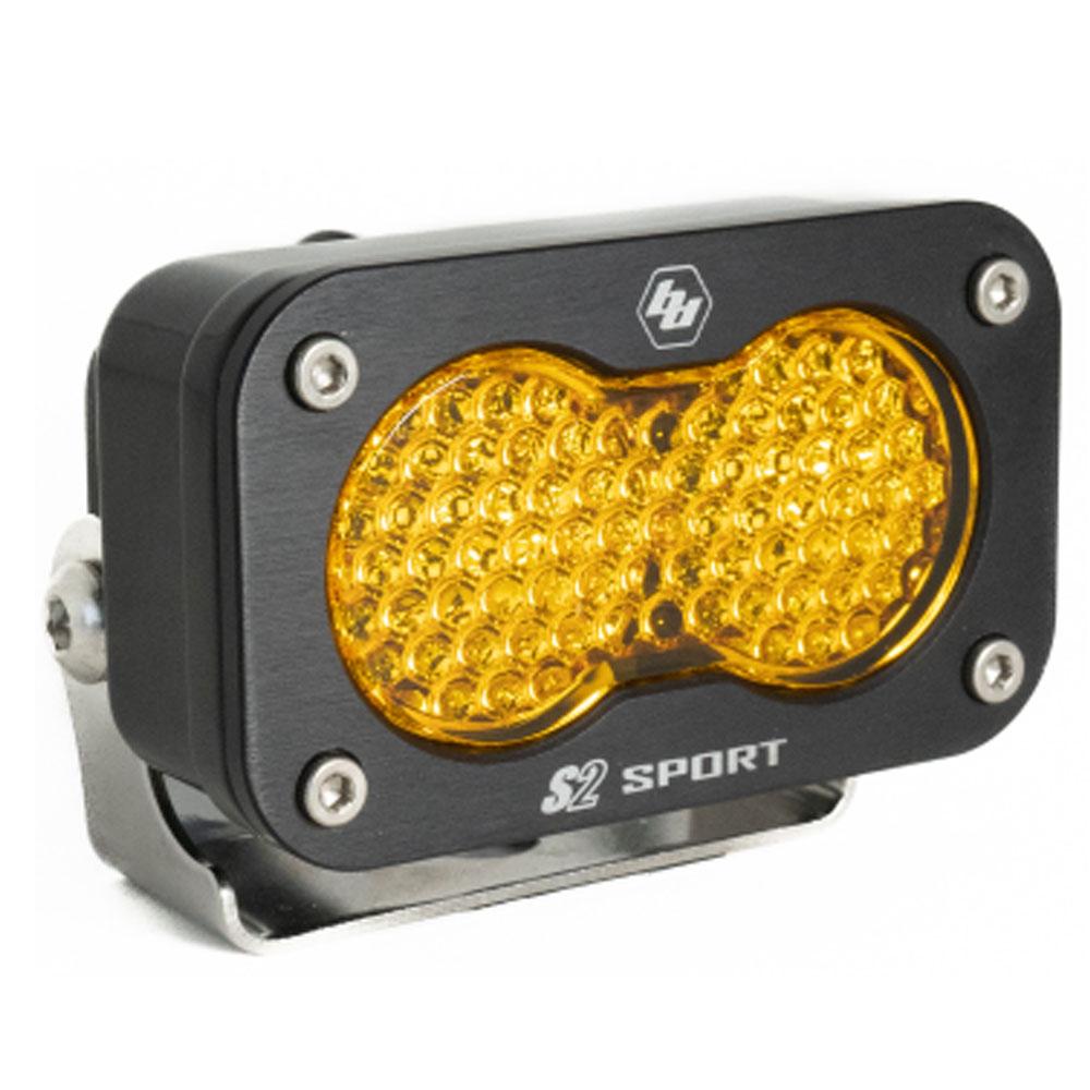 S2 Sport Black LED Light Pod (Work/Scene; Amber)