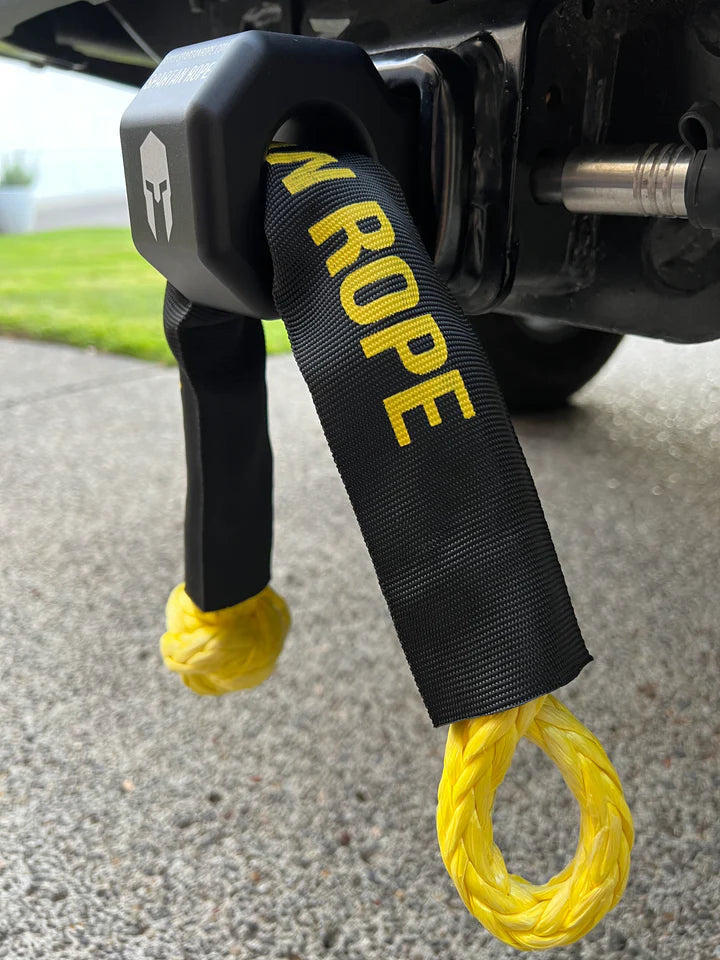 Spartan Rope USA Made Yellow Kinetic Rope Bundle w/ (2) Soft Shackles