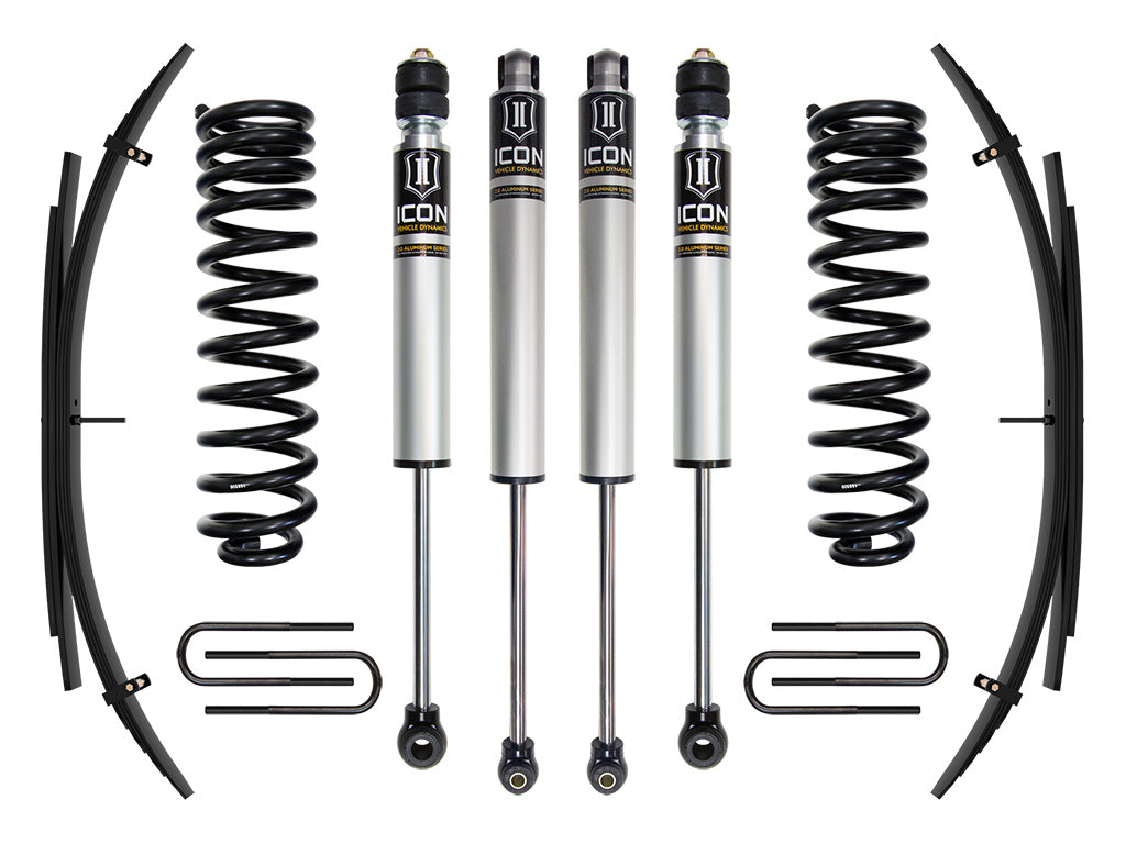 2017-2019 Ford F-250/F-350 4WD Diesel 2.5 Inch Lift Stage 1 Suspension System W/ Expansion Packs Icon Vehicle Dynamics