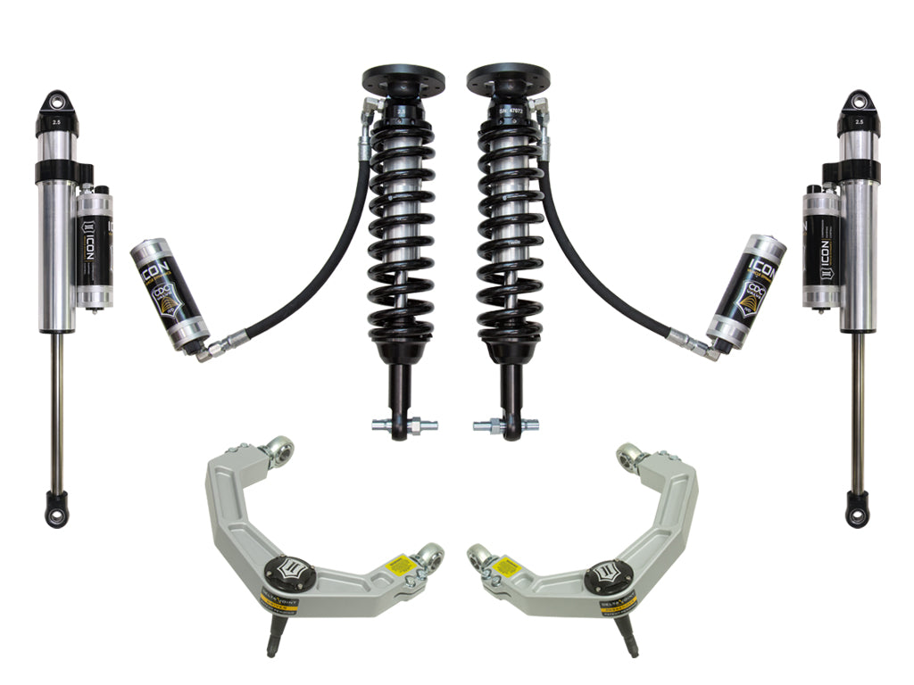 2014 Ford F150 4WD 1.75-2.63 Inch Stage 5 Suspension System W Billet UCA Icon Vehicle Dynamics