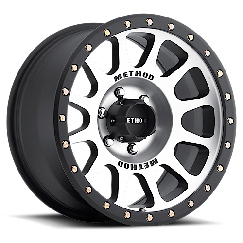 Aluminum Wheels 18x9 NV MR305 Bolt Pattern 6 On 135 Offset 18 Lip Size 1.38 Black BM Machined Face-Black Street Loc Method