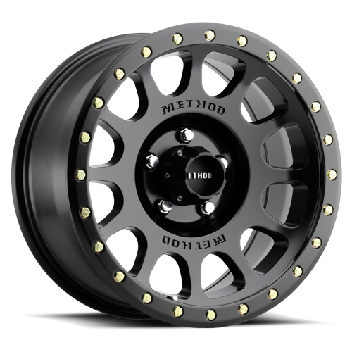 Aluminum Wheels 18x9 NV MR305 Bolt Pattern 5 On 139.7 Offset 18 Lip Size 1.38 Matte Black MB Method