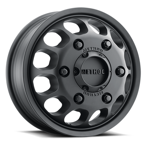 Aluminum Wheels 16x5.5 MR901 Dually Bolt Pattern 6 On 205 Offset 117 Lip Size 0.2 Matte Black Method