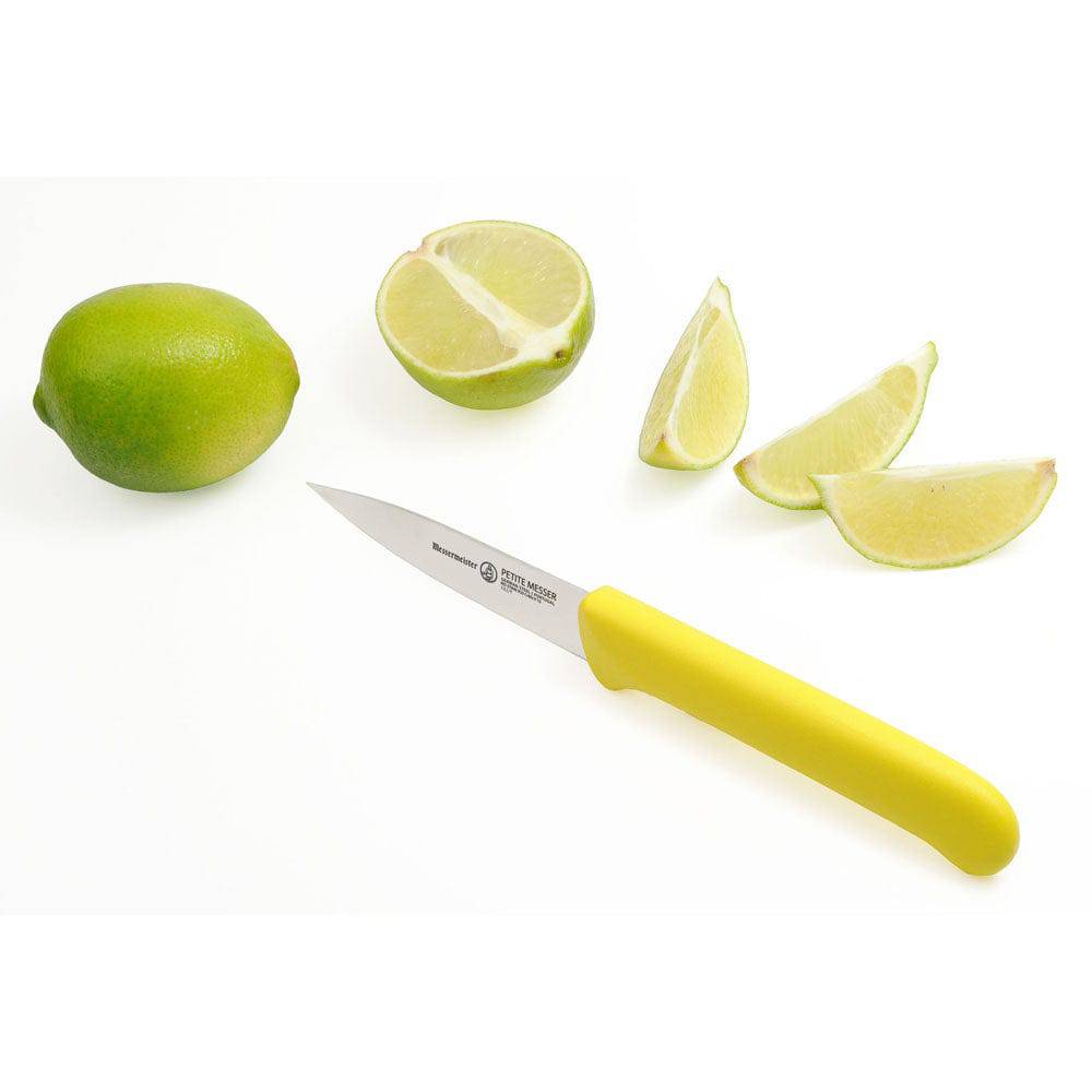 Yellow Spear Point Parer with Matching Sheath - 3"