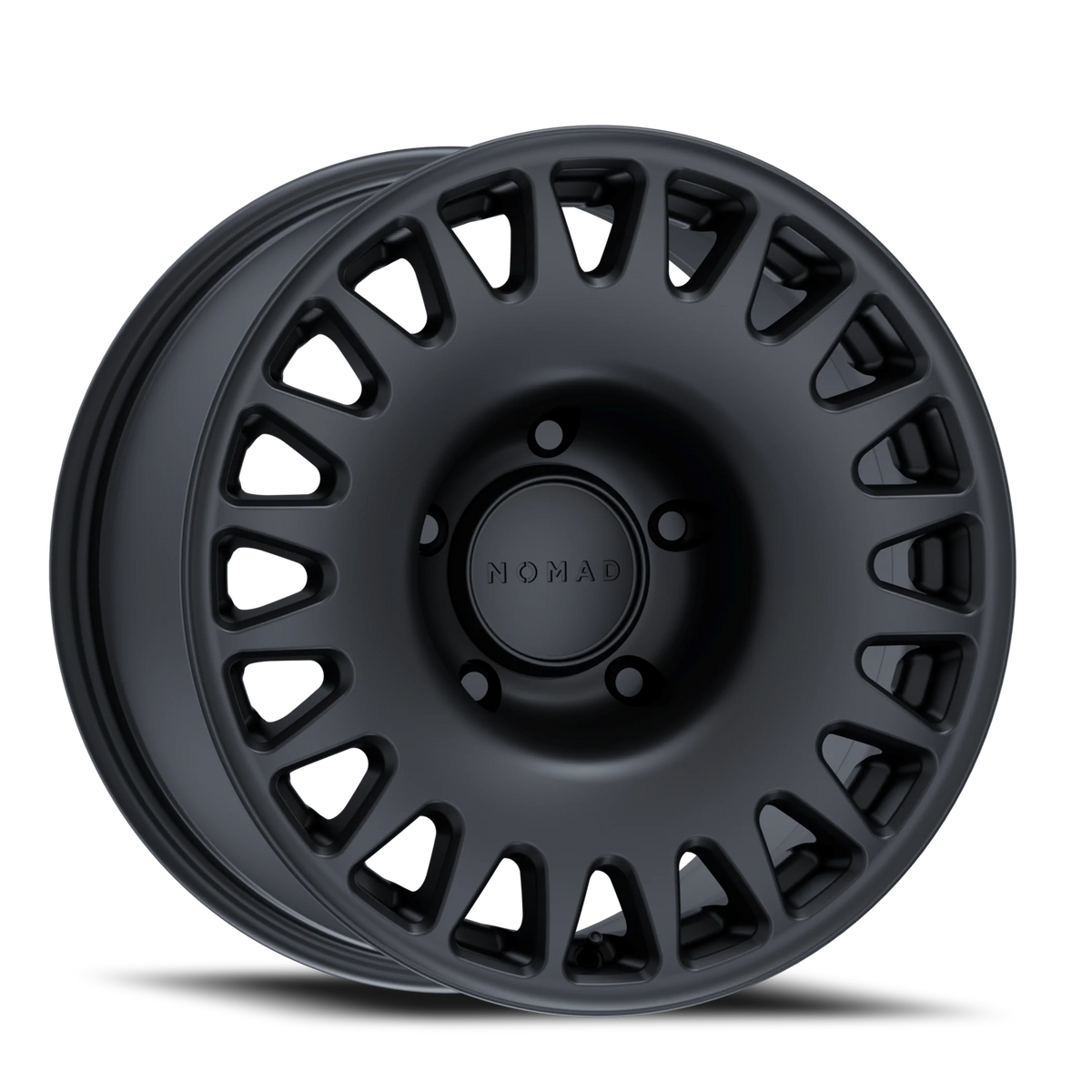 Aluminum Wheels 15x7 503SB Sahara Satin Black 5 On 100 Bolt Pattern 56.1 Bore 15 Offset Nomad Wheels