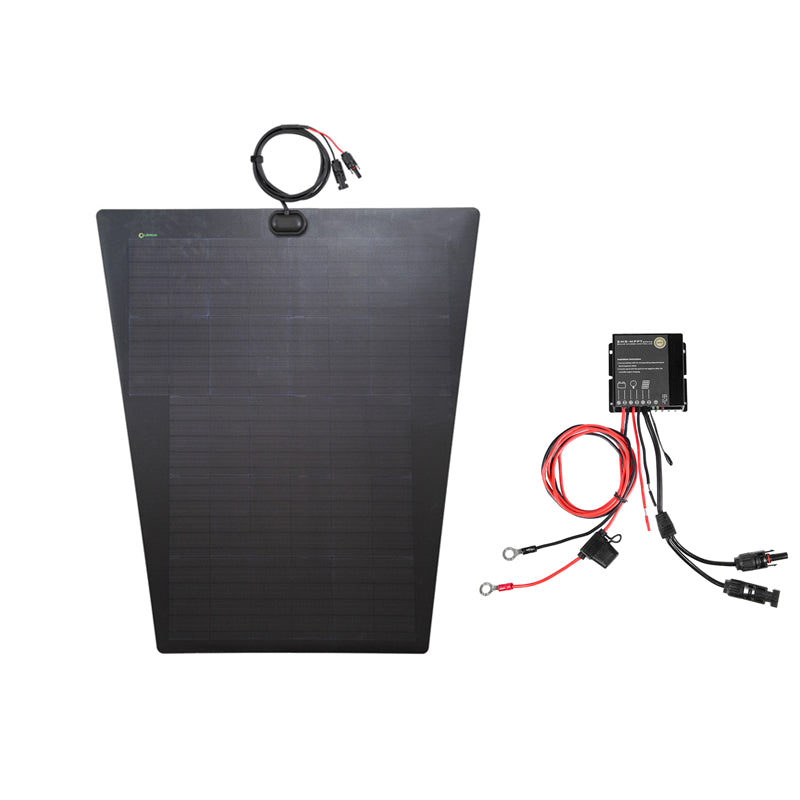 Porsche Cayenne 1st Gen Turbo (2003-2010) Lensun 90W Hood Flexible Solar Panel-4