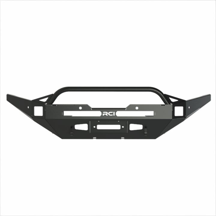 Arapaho Series Front Bumper | 24+ Tacoma - Short center hoop, satin black powdercoat