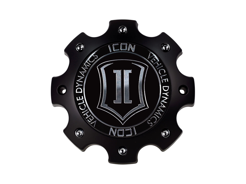 Shield/Alpha Center Cap 8X6.5 / 8X170 Black, ICON Alloys
