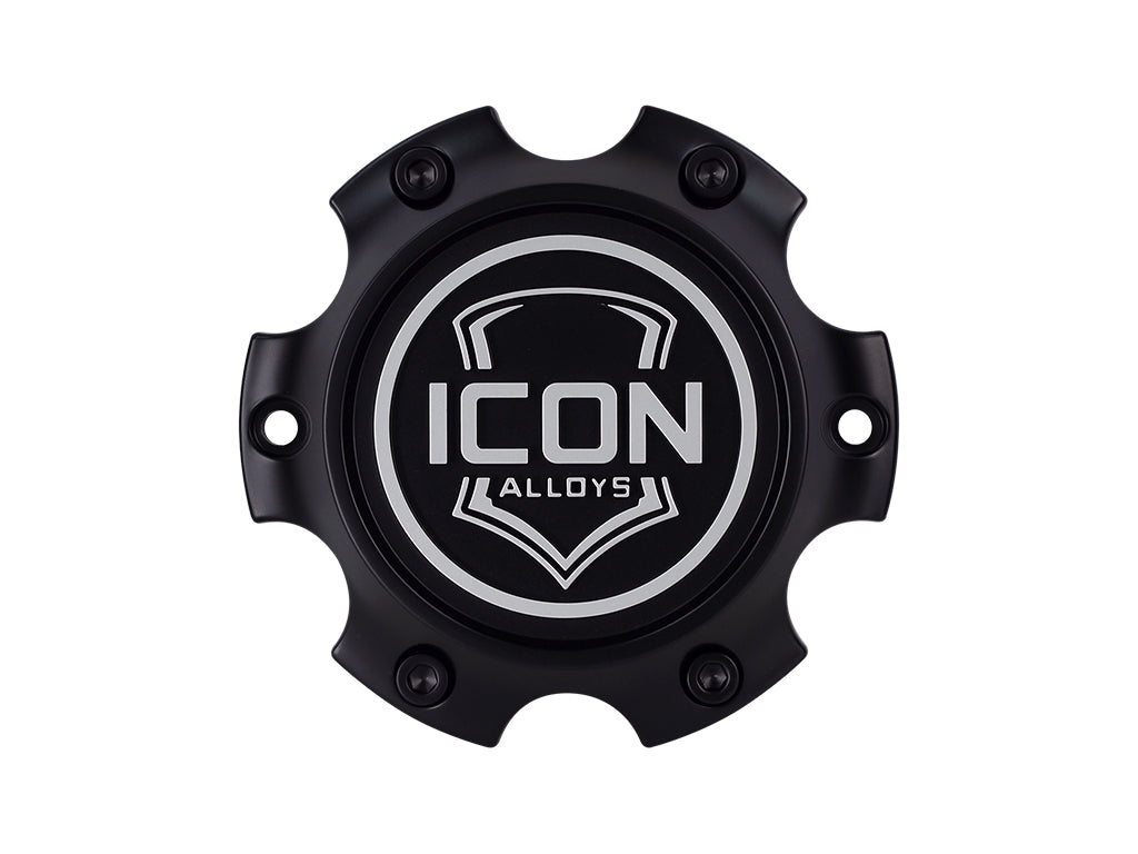 Center Cap With Embossed Logo For W/6 X 135 Bolt Pattern, ICON Alloys