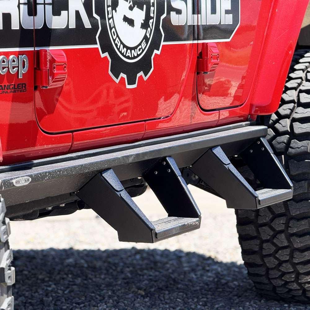 7 Inch Removable Drop Step For The Deluxe Rock Rail Rock Slide Engineering