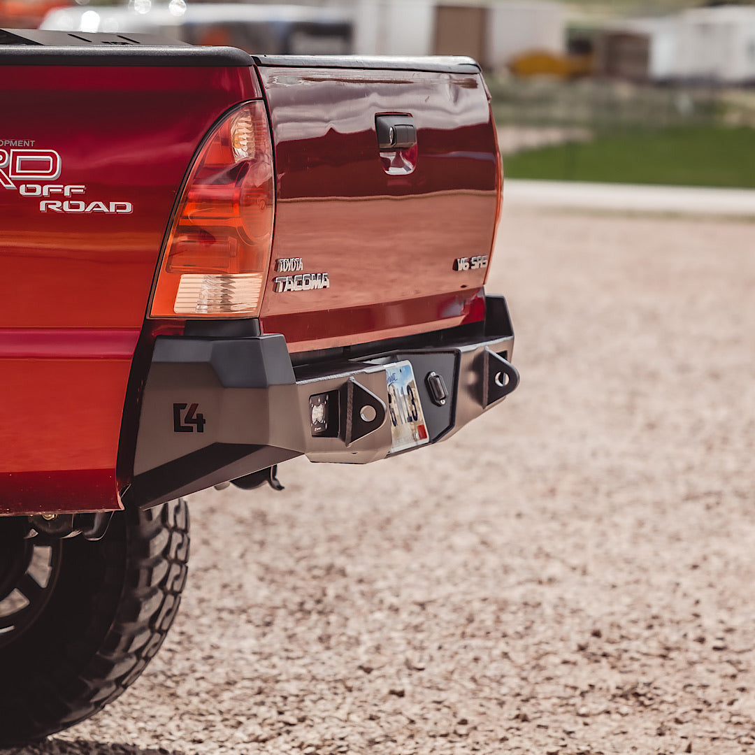Tacoma Overland Rear Bumper / 2nd Gen / 2005-2015 | Hammer Black Powder Coat