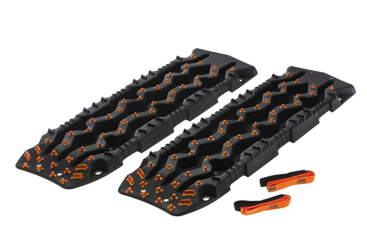 ARB TRED Pro Black/Orange Recovery Boards (Pair) - Black/Orange - sold as a pair
