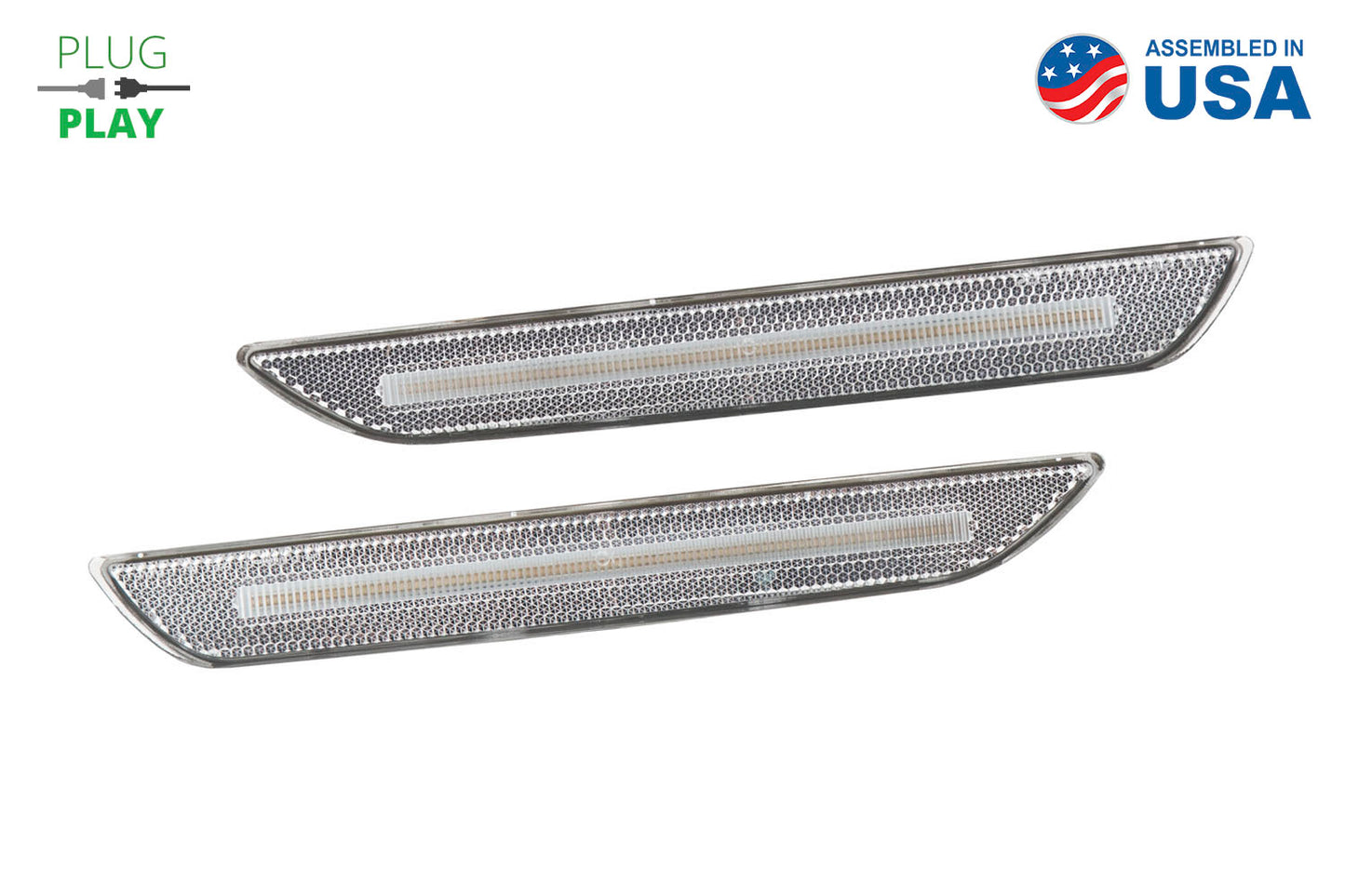 LED Sidemarkers for 2015-2023 EU/AU Ford Mustang Clear (pair)