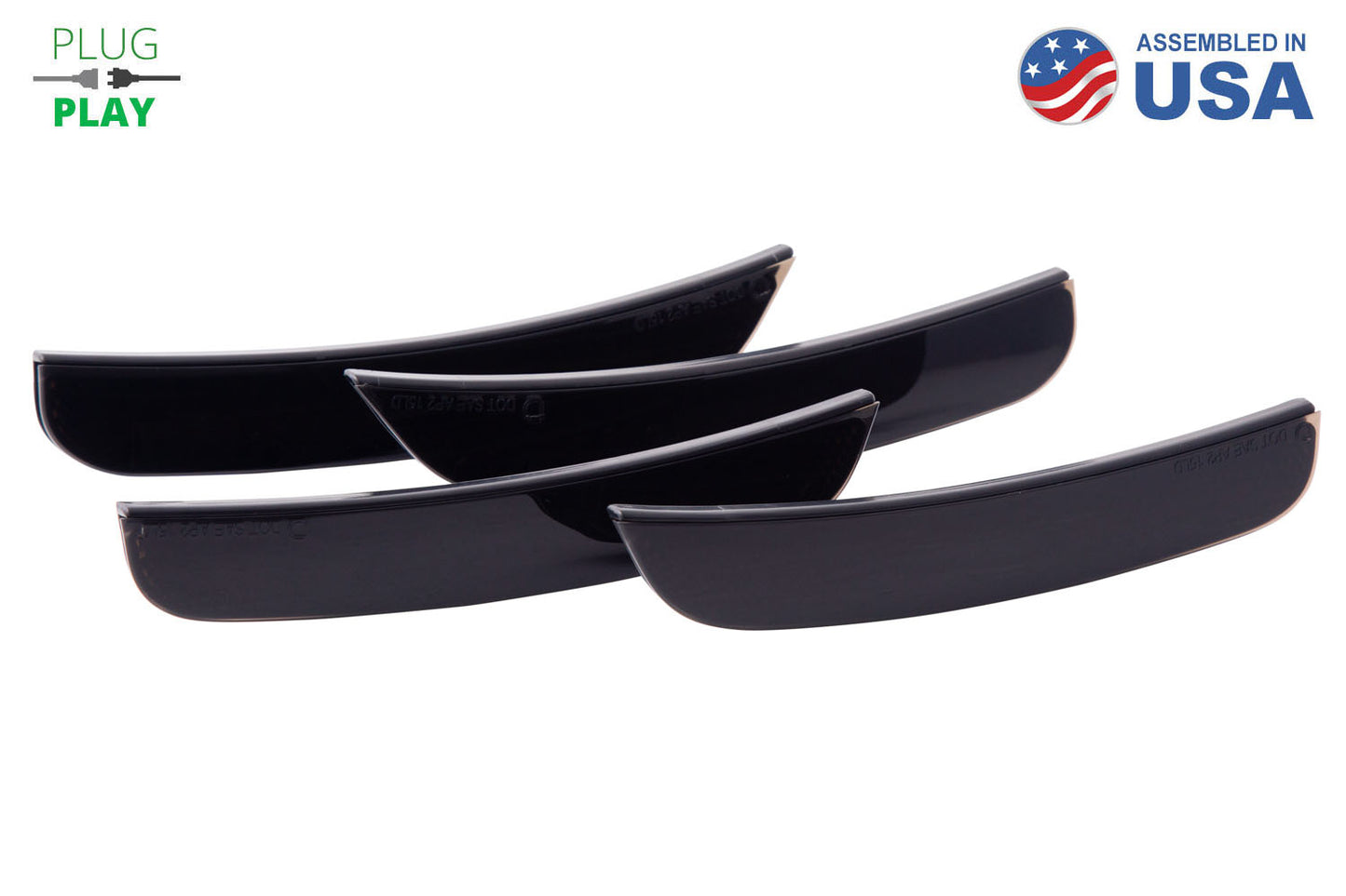 LED Sidemarkers for 2015-2023 Dodge Charger Smoked (set)