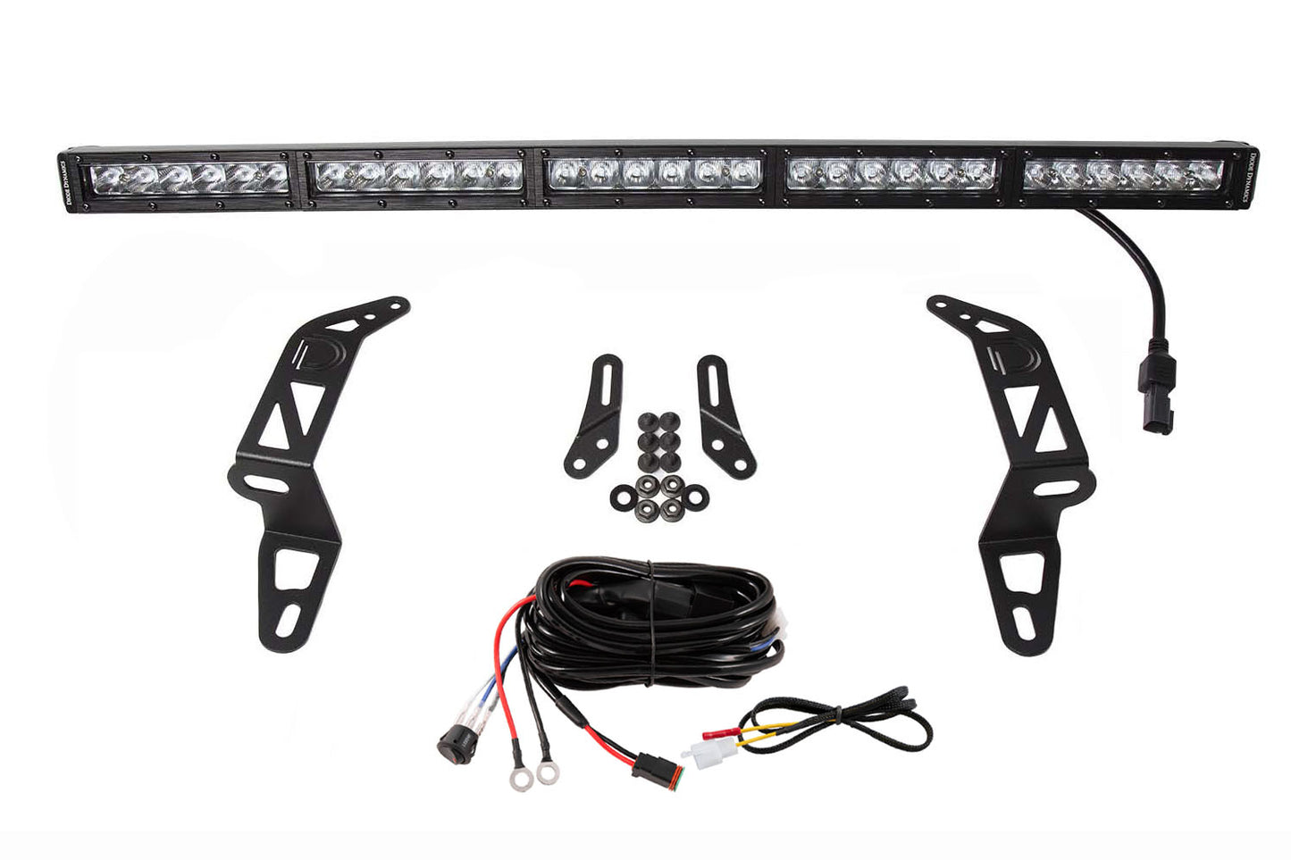 SS30 Bumper Bracket Kit for 2018-2026 Jeep JL Wrangler/Gladiator White Driving Single