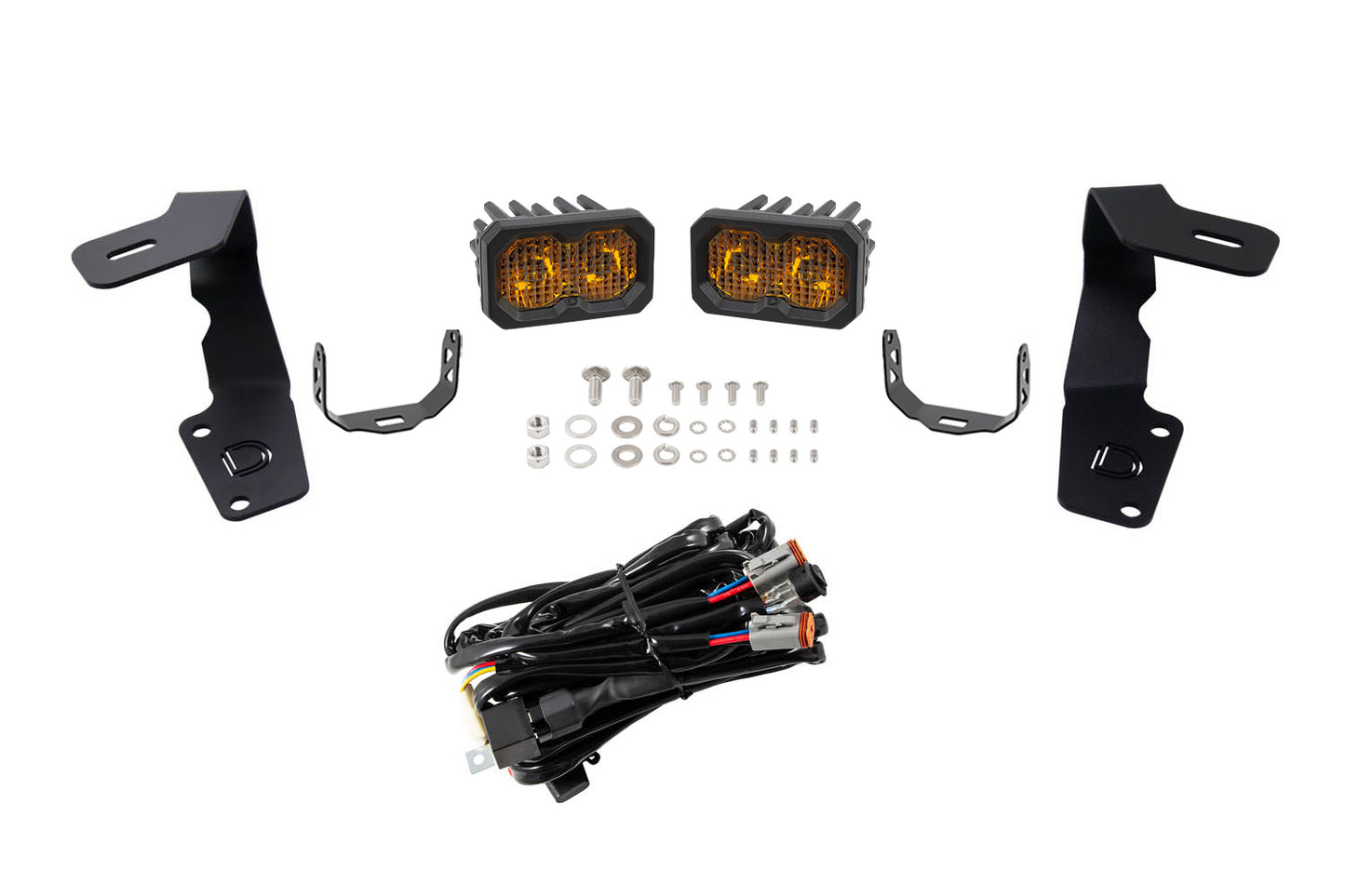 C2 2.0 LED Ditch Light Kit for 2015-2021 Subaru WRX/STi Sport Yellow Combo