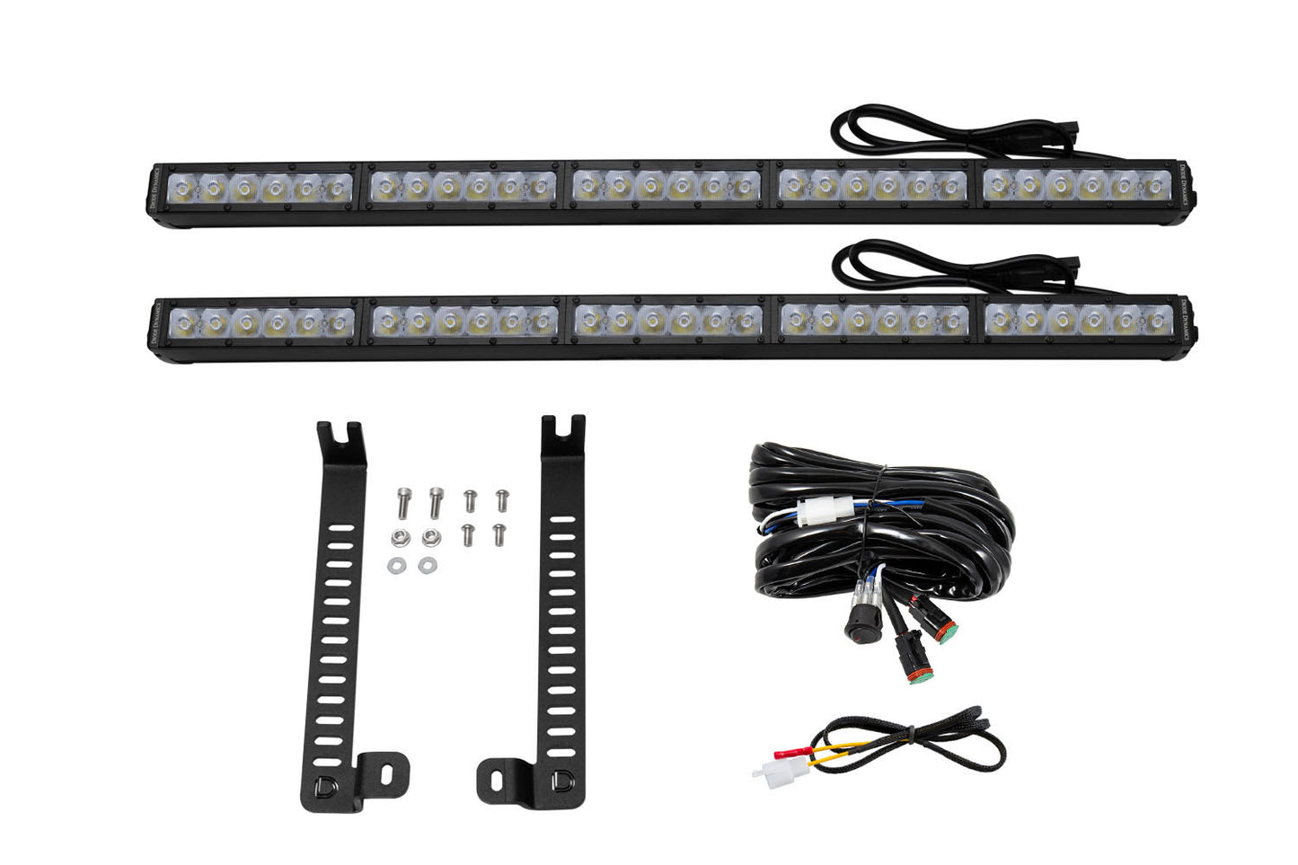 SS30 Dual Stealth Lightbar Kit for 2014-2019 Toyota 4Runner White Driving