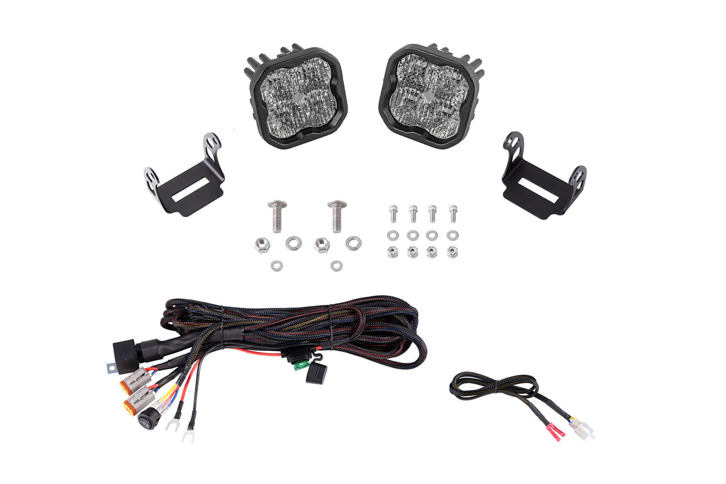 SS3 LED Ditch Light Kit for 2021+ Ford Bronco Pro White Combo