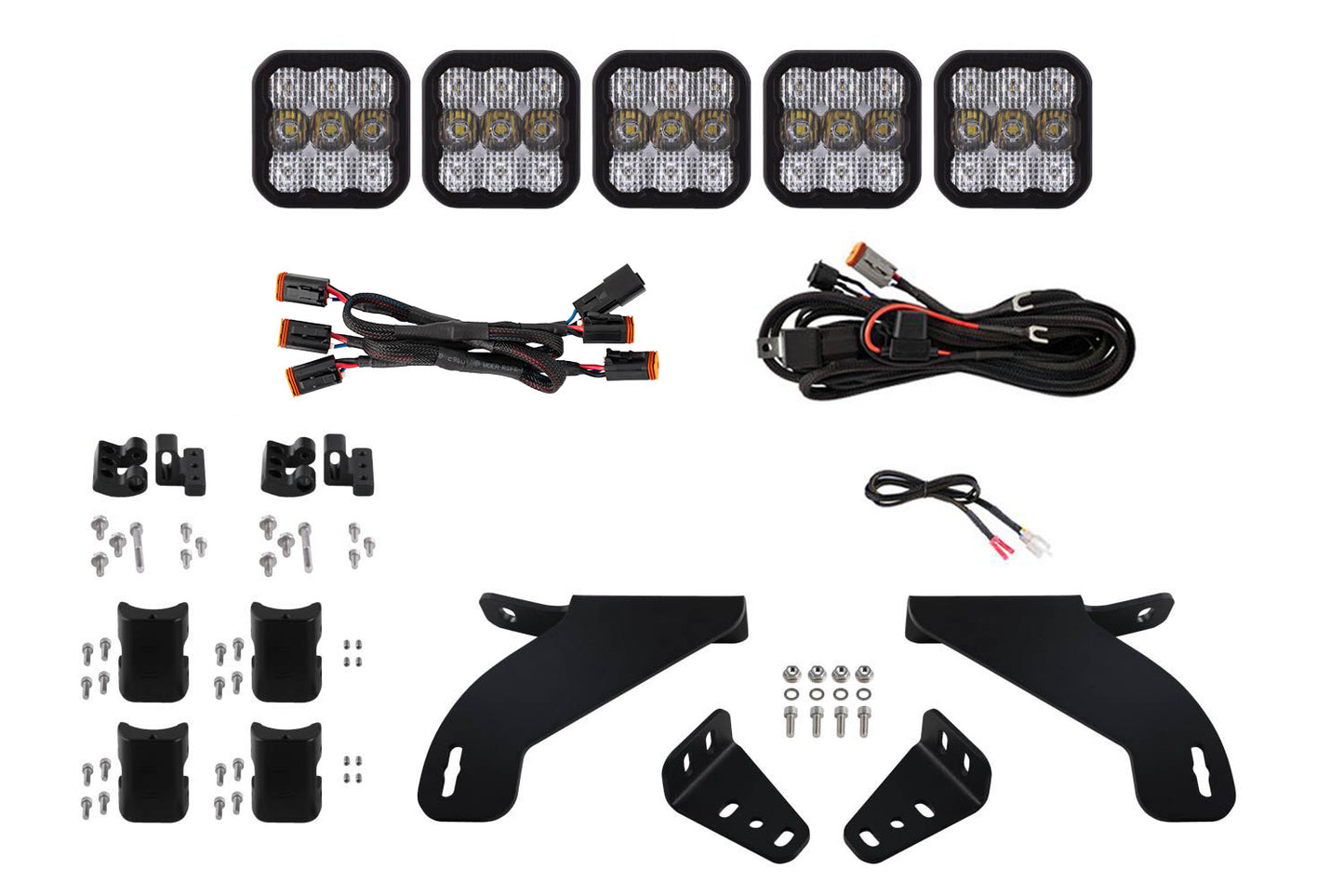 SS5 Grille CrossLink Lightbar Kit for 2021-2023 Ford F-150 Sport White Combo