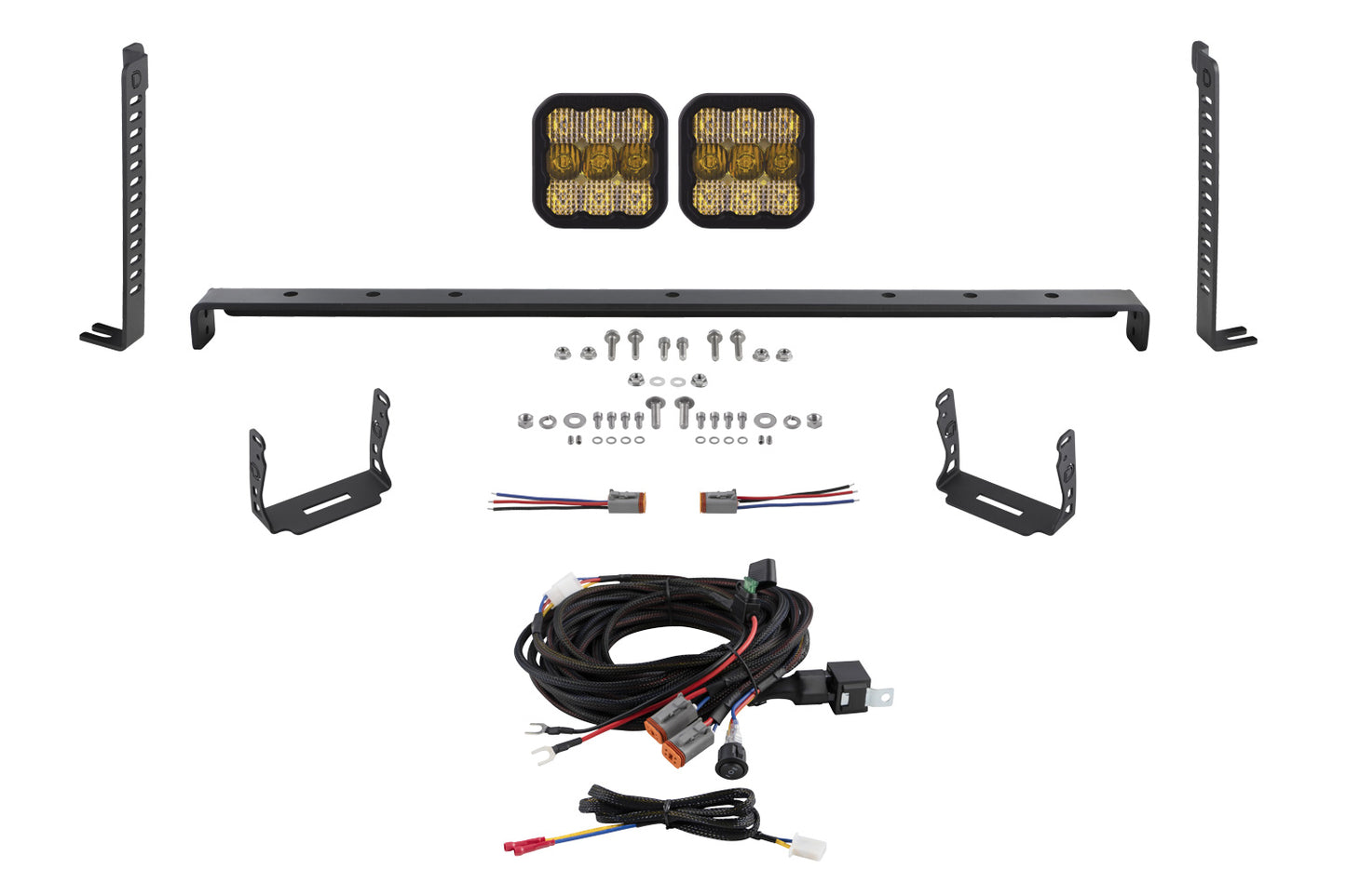SS5 Stealth Grille LED 2-Pod Kit for 2014-2024 Toyota 4Runner Sport Yellow Combo