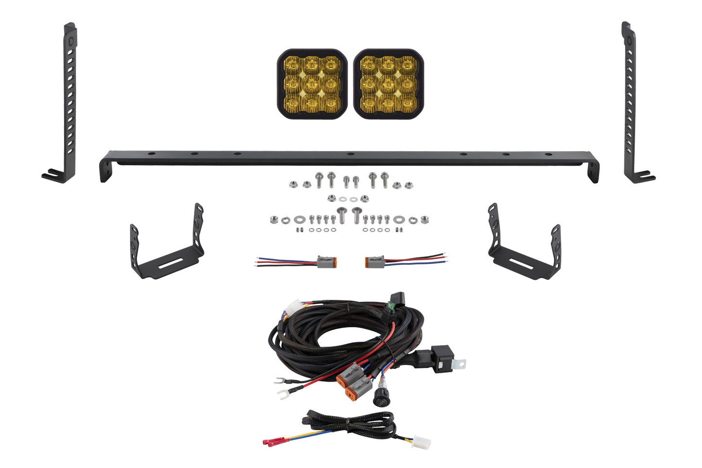 SS5 Stealth Grille LED 2-Pod Kit for 2014-2024 Toyota 4Runner Pro Yellow Driving