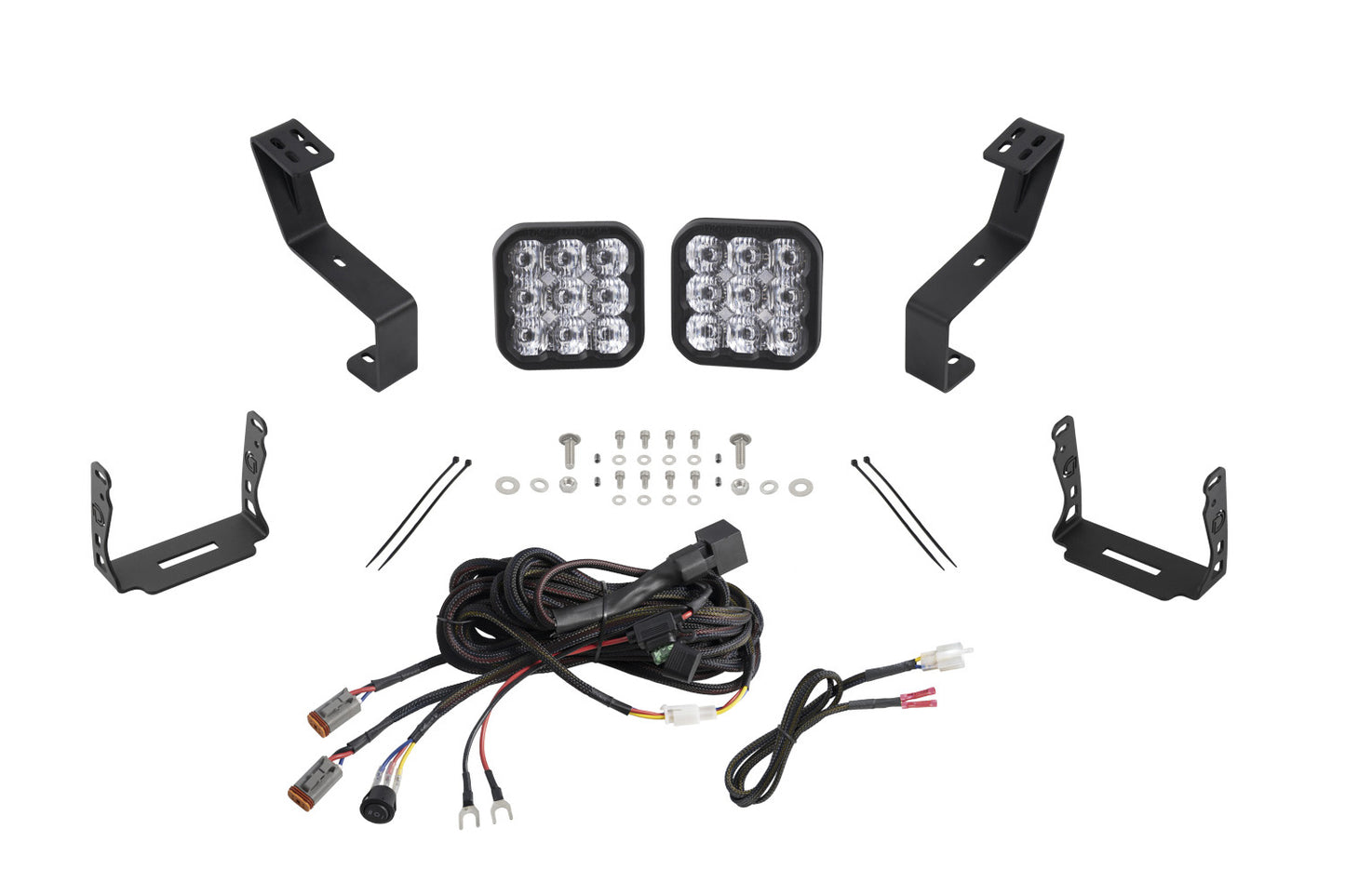 SS5 Bumper LED Pod Light Kit for 2019-2024 Ram Sport White Driving