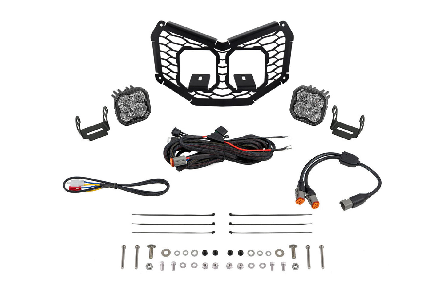 Stage Series LED Grille Kit for 2017-2025 Can-Am Maverick X3 Pro White Combo